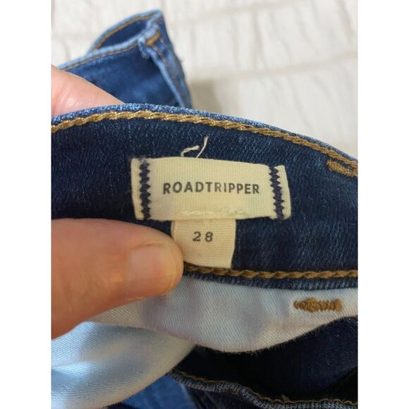 Madewell Roadtripper Women's Classic Blue Denim Jeans Straight Leg Size 28 - Picture 3 of 5